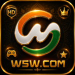 W5W.COM HD gaming logo with premium gold, green and white 3D designW5W.COM HD gaming logo with premium gold, green and white 3D design
